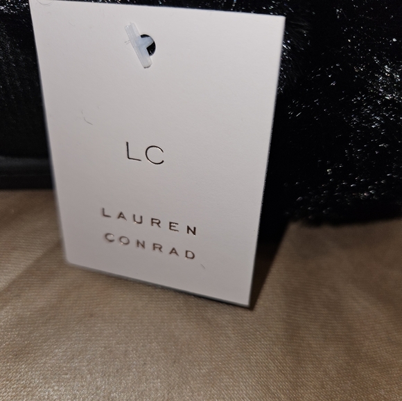 LC Lauren Conrad Women'sMetallic Faux Fur-Lined Clog Slippers - Picture 7 of 7